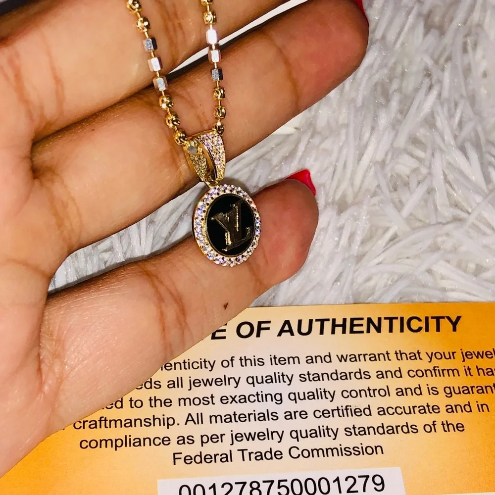 10k solid gold luxury designer pendant, 100% real gold, best Christmas gift ever - Picture 9 of 11